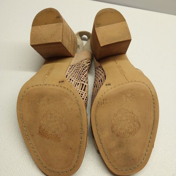 Vince Camuto Keanne Sandal Booties Sz 9M Tan Nubuck Leather Boho Casual Chic - Picture 10 of 15